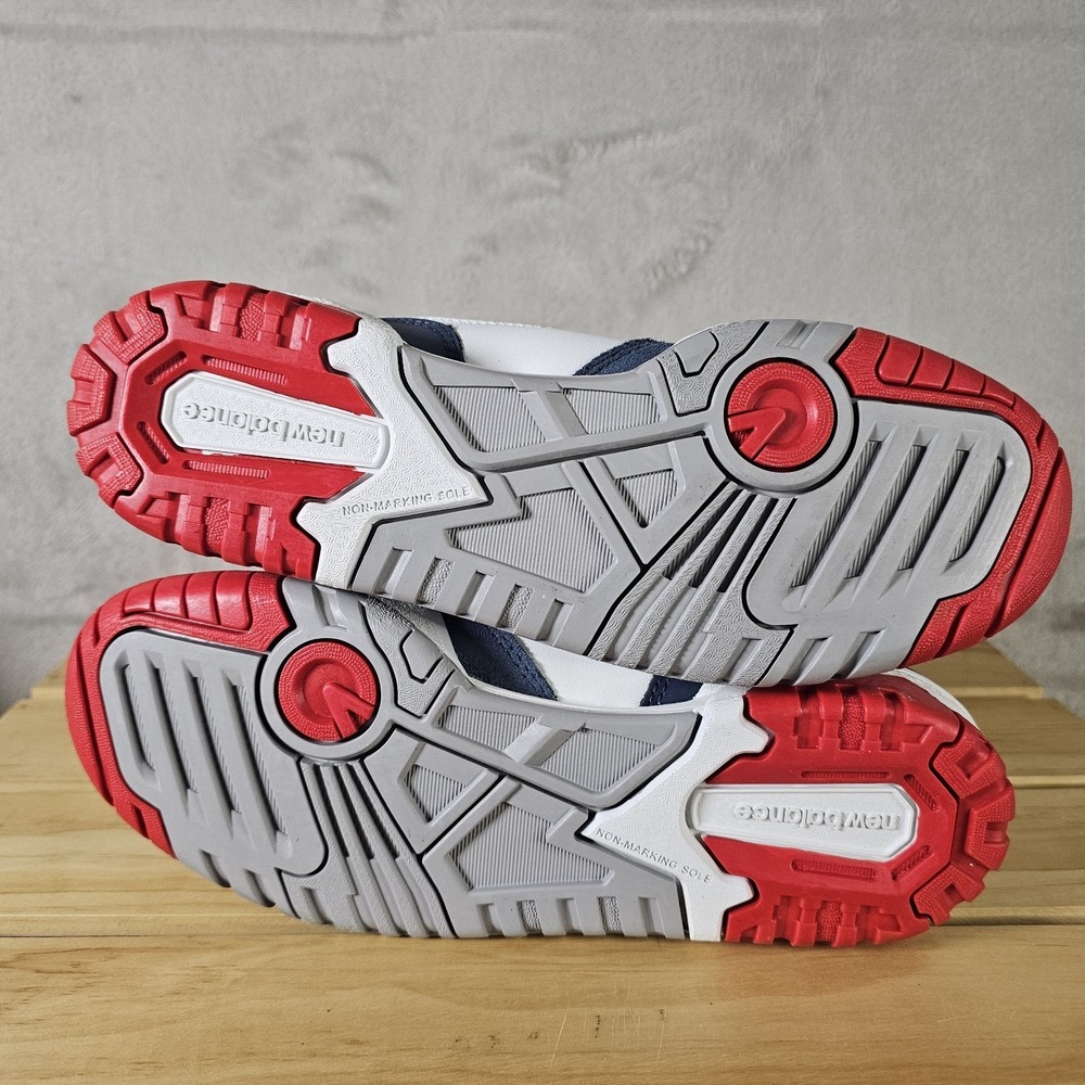 New Balance GSB550CN Boys Sz 5.5Y/Women Sz 7 White Blue Red USA Athletic Casual - Picture 7 of 8